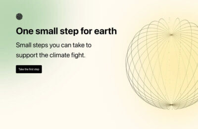 One small step for earth homepage. Small steps you can take to support the climate fight.