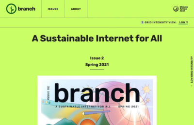 Branch magazine homepage