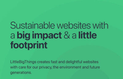 LittleBigThings - Minimalist & sustainable web design