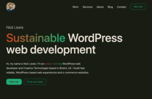 Nick Lewis - Sustainable WordPress web development