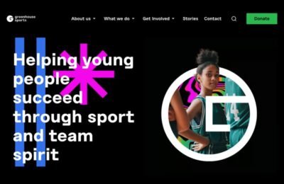Greenhouse Sports website homepage